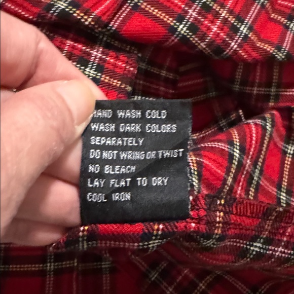 Vintage TRIPP NYC Skirt Red Black Plaid Pleated Mini Retro Hot Topic Grunge-22 - Picture 8 of 8